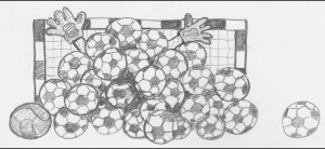 Ein Fußballungsgebiet